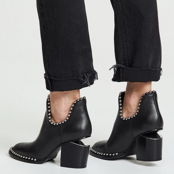 New ALEXANDER WANG Gabi Studded Booties - Picture 2 of 13